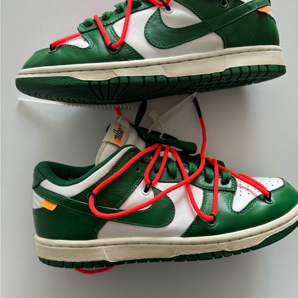 Used Off-White Off White x Nike Dunk LowGreen White - Picture 6 of 10